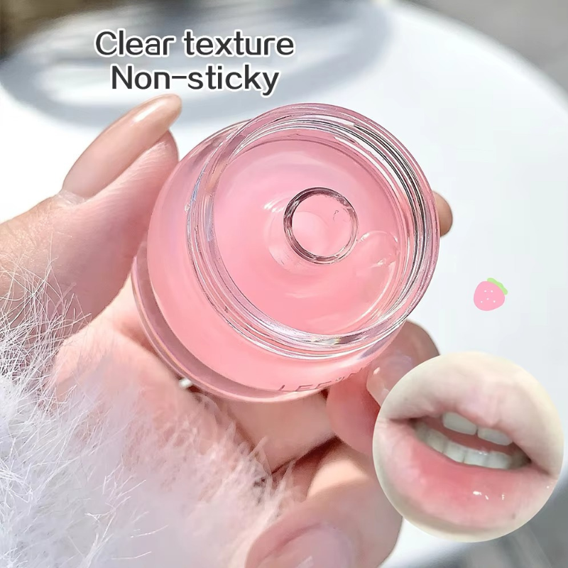 LEE INTO Strawberry Lip Oil & Jelly Lip Mask Set  Fruit Flavour Moisturizing Kit