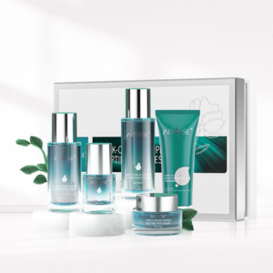 Ghk Cu Skin Care Set Custom Logo Repair Face Firming Wrinkle Blue Copper Peptide Skin Care Set